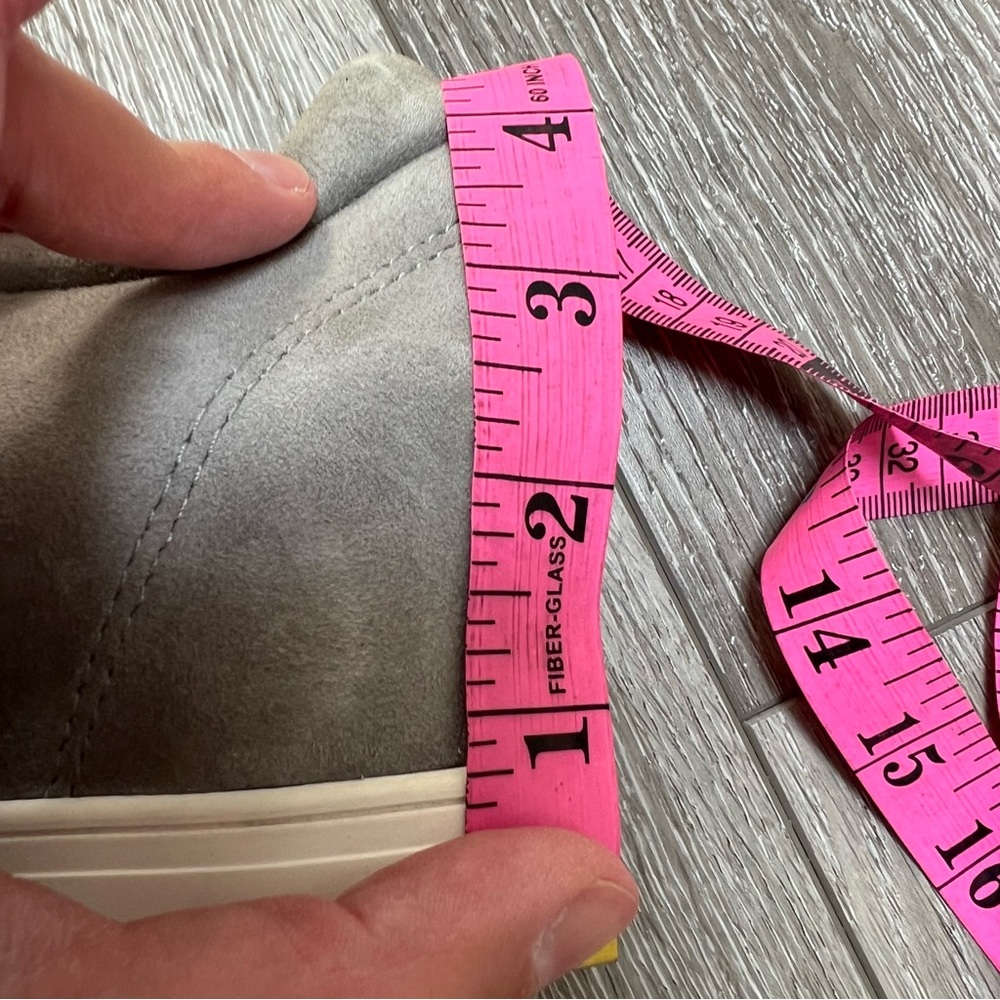 CASLON AUSTIN SUEDE SLIP ON HIDDEN WEDGE SNEAKER GREY 8 - Picture 10 of 11